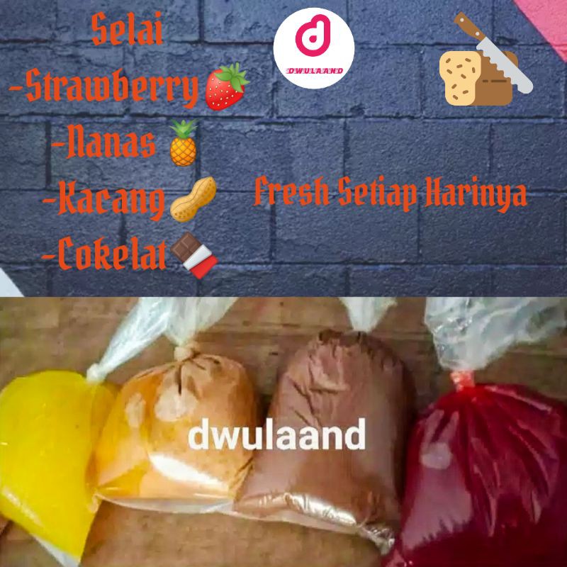 Selai Roti Tawar/Selai/Selai kiloan/Selai murah/Selai coklat/selai kacang/Selai strawberry