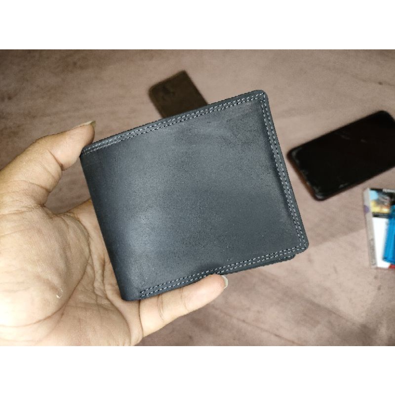 Dompet 100% kulit sapi asli 3 dimensi in 1