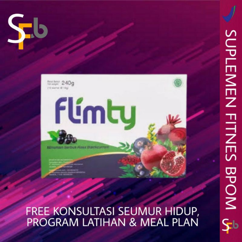 FLIMTY FIBER 1 BOX ISI 16 SACHET SERVING FIBER DRINK DETOX MINUMAN DIET SUPLEMEN MAKANAN KESEHATAN