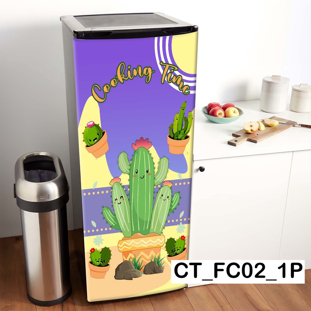 kulkas 1pintu motif kaktus