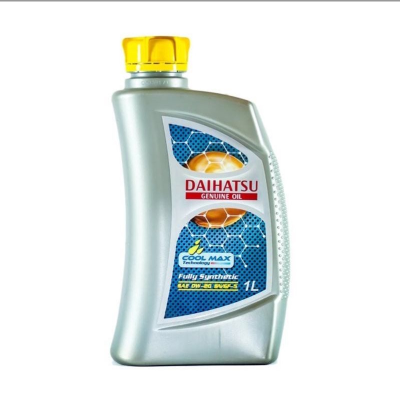 Oli Daihatsu Genuine 0W-20 API SN-GF-5 Fully Synthetic Oil Pelumas for Mobil 1 Liter