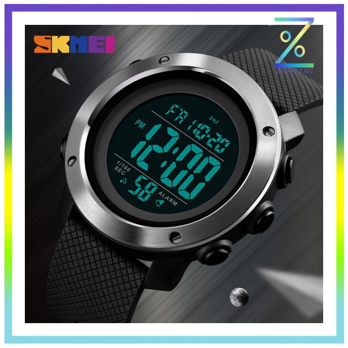 SKMEI Jam Tangan Digital Pria - 1434 - Black/Black