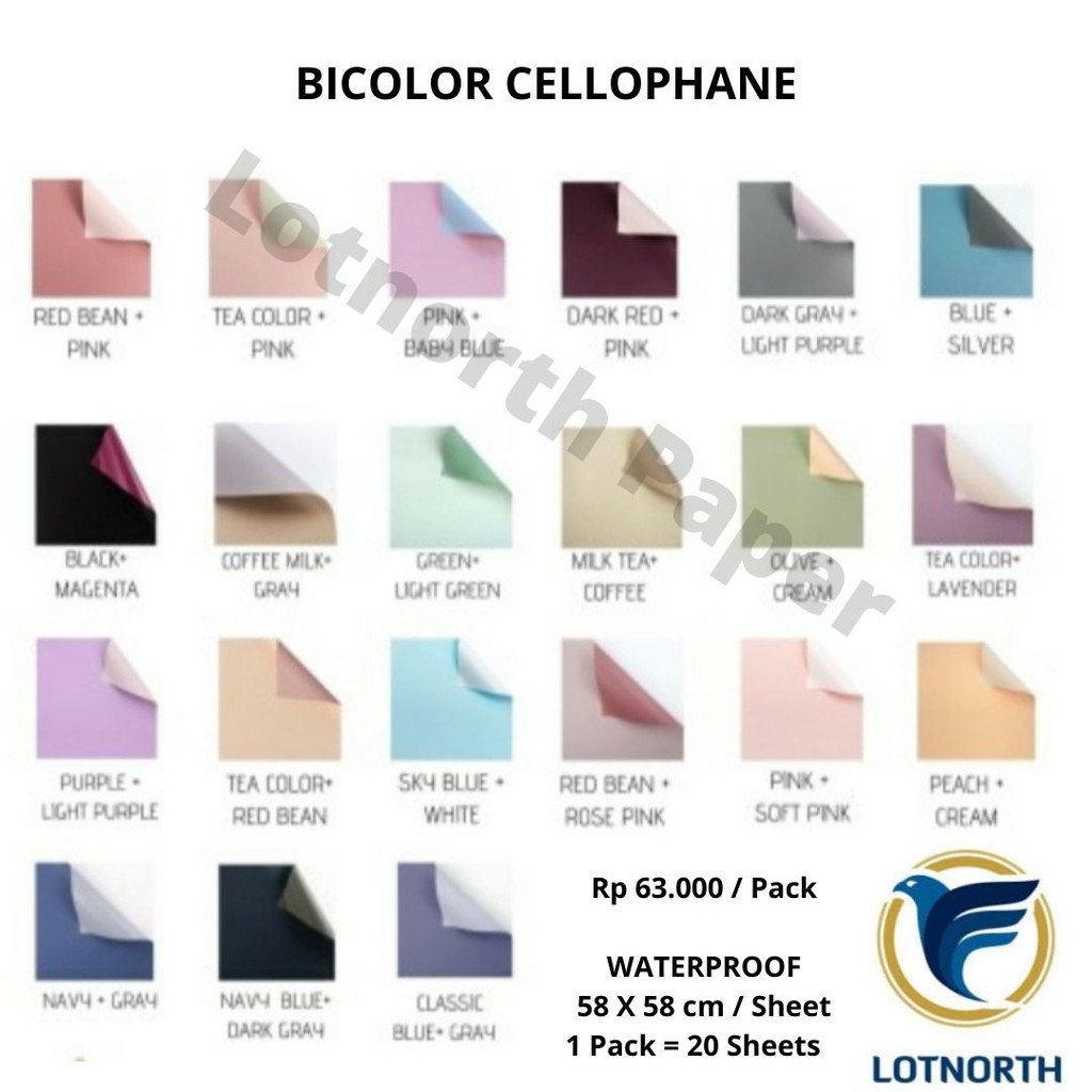 

KERTAS BUNGA 2 WARNA | PAPER WRAPPING 2 COLOUR