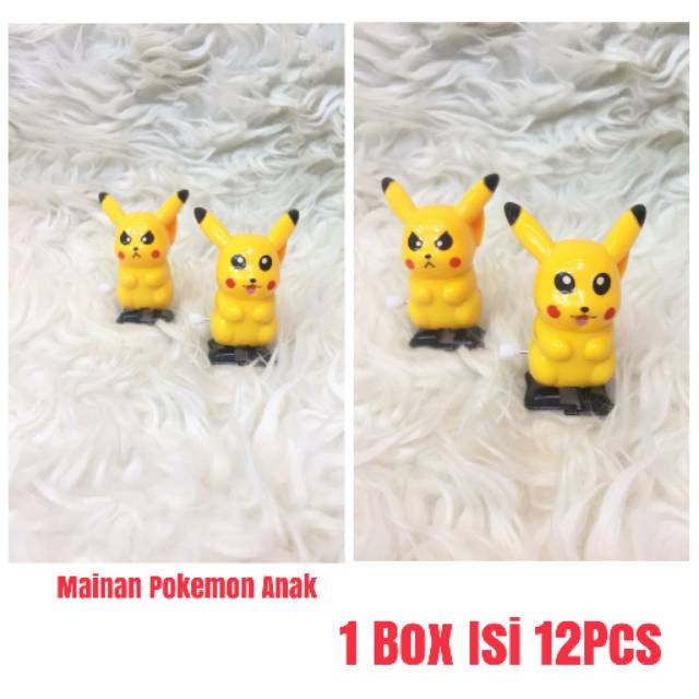 Mainan Anak Pokemon Pikachu Isi 12 pcs