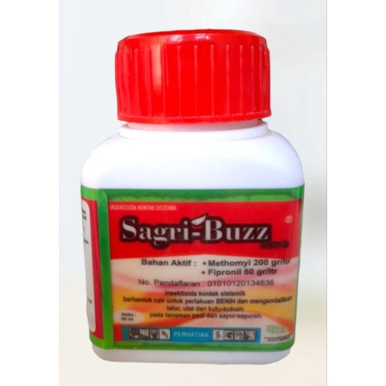 Insektisida SAGRI BUZZ 200/60 EC 80 ml untuk hama ulat dan kutu