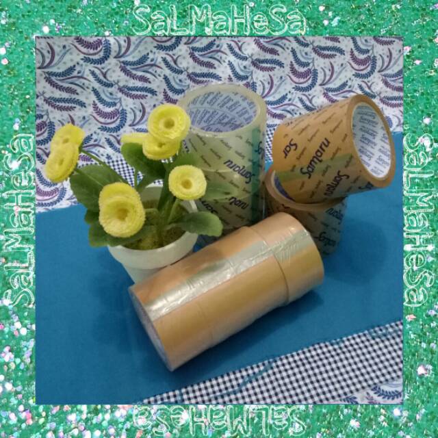 

Lakban Solatip Coklat Bening SAMARU SUPERFIX, MURAH