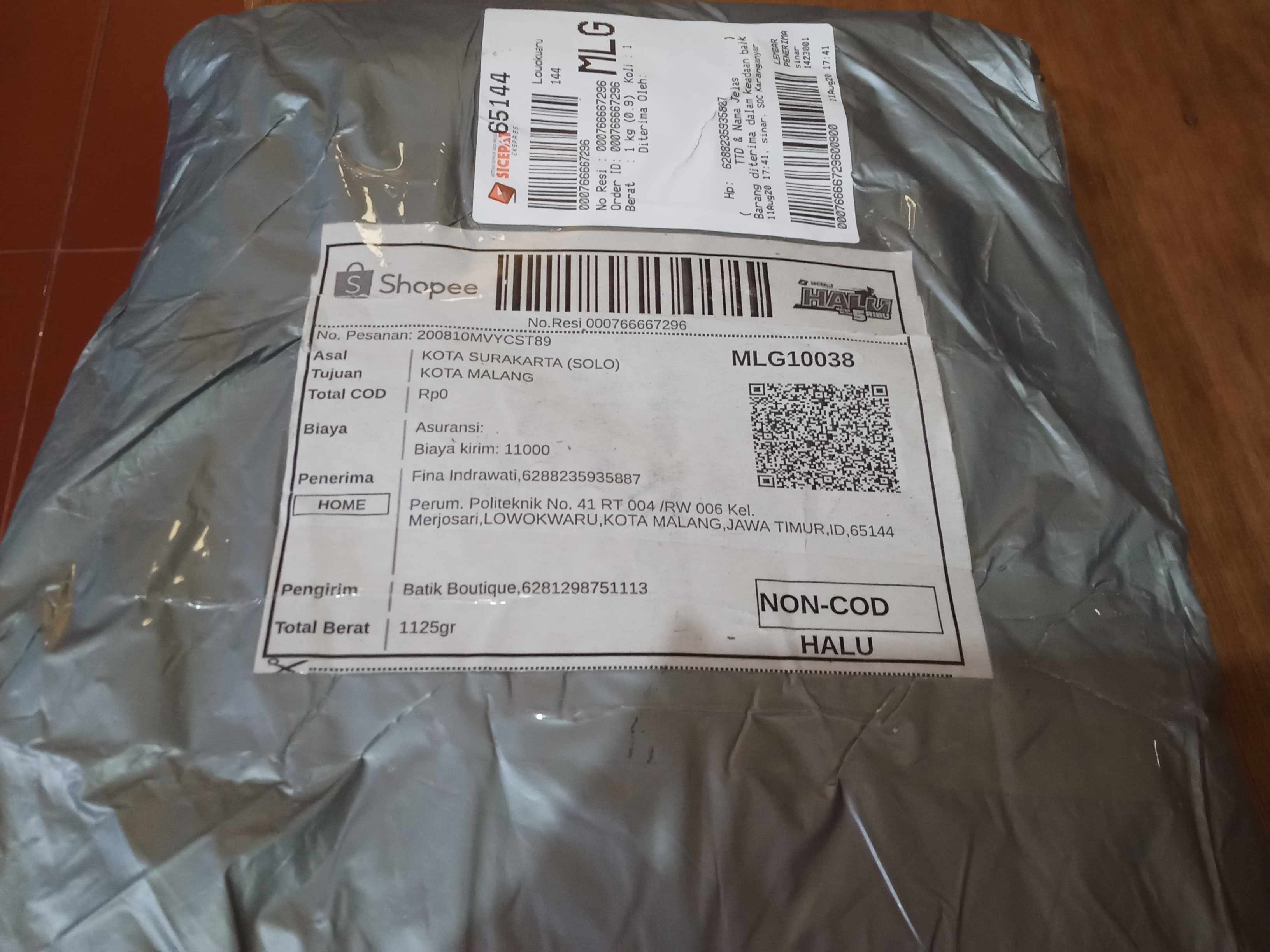 Gamis Batika Series Sogan Batik Premium Muslim Syari Long Maxi