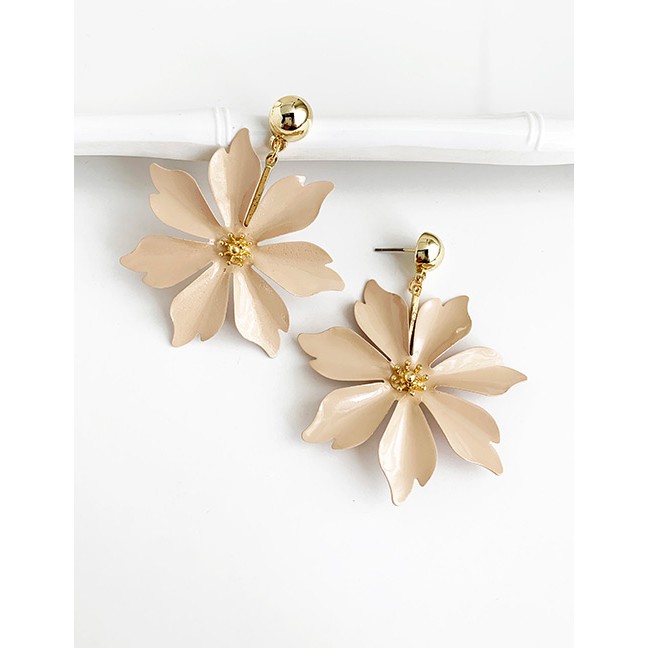 LRC Anting Tusuk Fashion Alloy Flower Earrings F97177