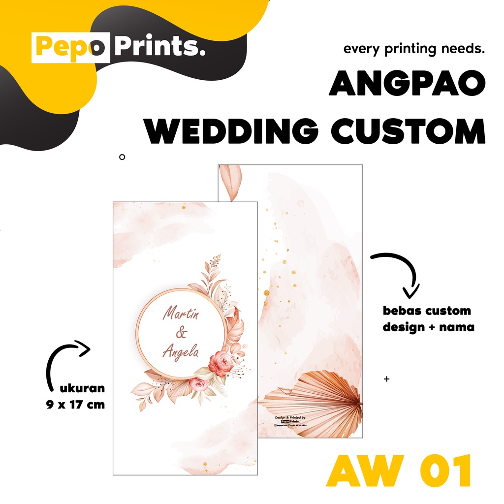 

Pepo - Cetak Angpao Nikah / Wedding [PREMIUM/CUSTOM]