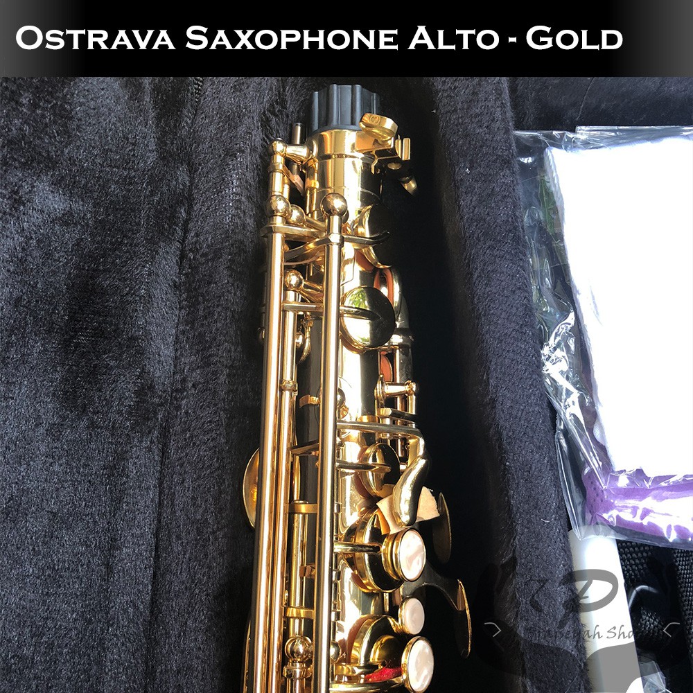 Saxophone Ostrava Alto Gold Series Saxo Murah Berkualitas