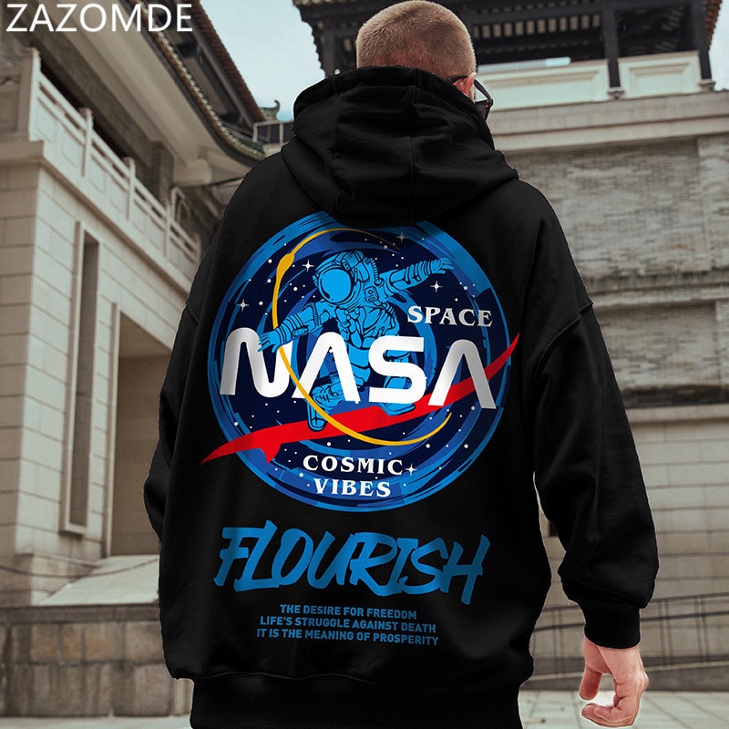 Sweater Hoodie Basic Oversize Nasa Flourish Pria Wanita Sweter Hodie Over Size Nasa Cowok Cewek Swee