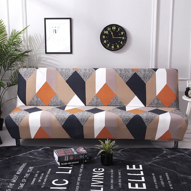 Sarung sofa bed / Cover Sofa bed / Sarung sofa motif rubix