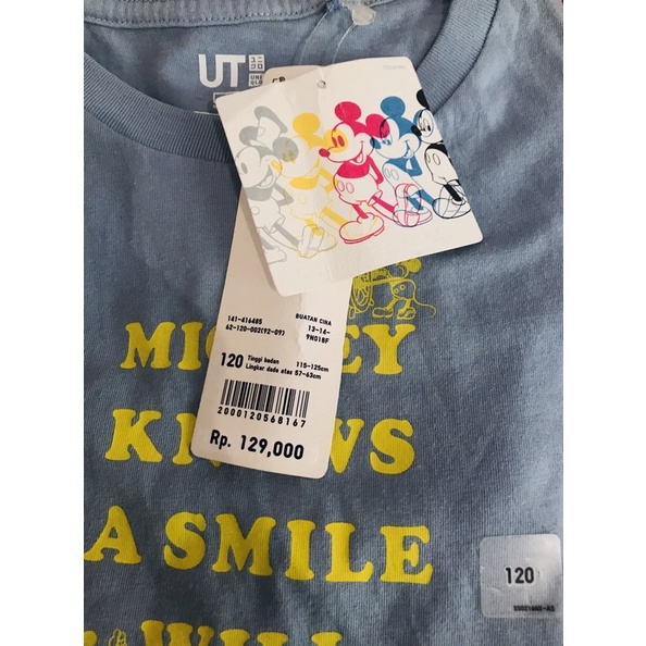 (Original) UNIQLO Mickey Mouse Tshirt Kids