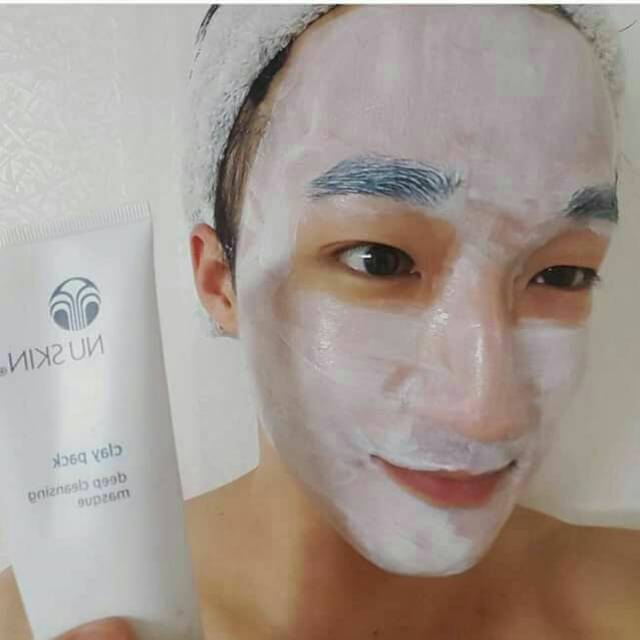 Nu.Skin Nu_8Skin Masker Wajah_Clay_Pack Khusus Kulit Berminyak & Berjerawat
