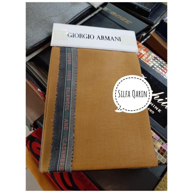Kain Celana Giorgio Armani 500's Wool Cashmere In England (130x150) Star Seller Termurah