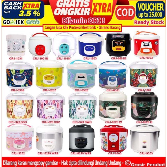 rice cooker magic com mini cosmos 0 6 0 8 1 1 2 1 8 2 2 5 liter 3 in 1 siap kirim