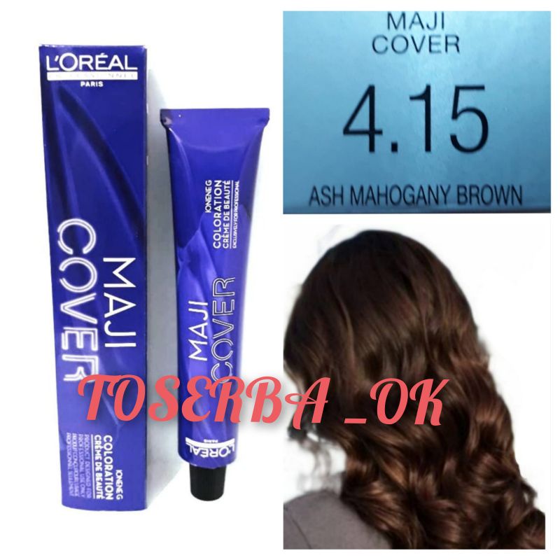 LOREAL MAJIREL NO. 4.15 ASH MAHOGANY BROWN