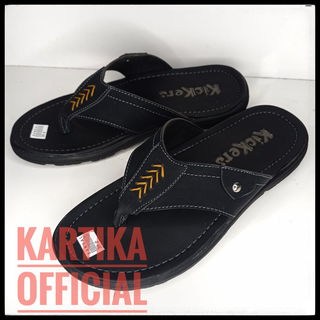 SANDAL KULIT PRIA TERBARU/ SANDAL KULIT JEPIT PRIA/sandal kulit kartika oficial/sandal jepit pria/sa