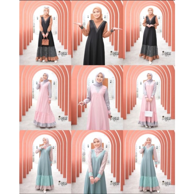 gamis zalifa - gamis terbaru - gamis simple - zalifa terbaru