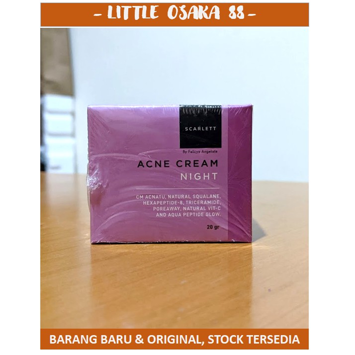 Scarlett Acne Cream Day Night Krim Muka Siang Malam 20 gr