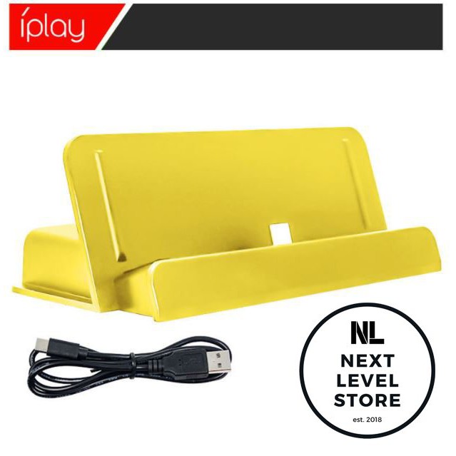 iPlay Nintendo Switch Lite Charging Dock Stand Charger ORI - Yellow