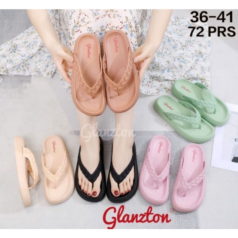 Sandal Jepit karet Jelly Wanita Glanzton Lanistore