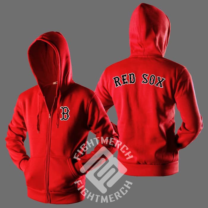HOODIE ZIPPER BOSTON RED SOX - WIDYANCOLLECTION