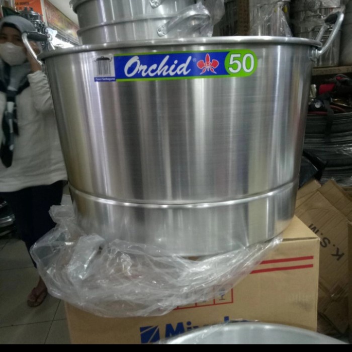 Orchid panci kukus langseng besar 50cm 20liter