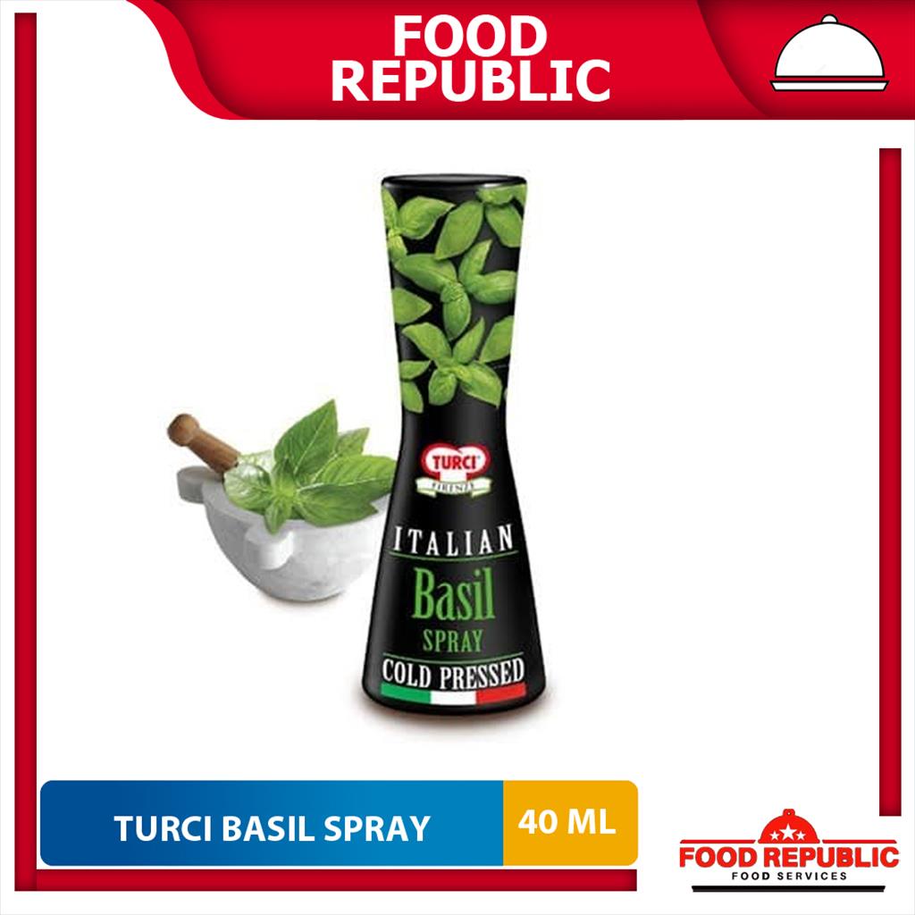 TURCI ITALIAN BASIL COLD PRESSED SPICES SPRAY - BUMBU PERASA BASIL