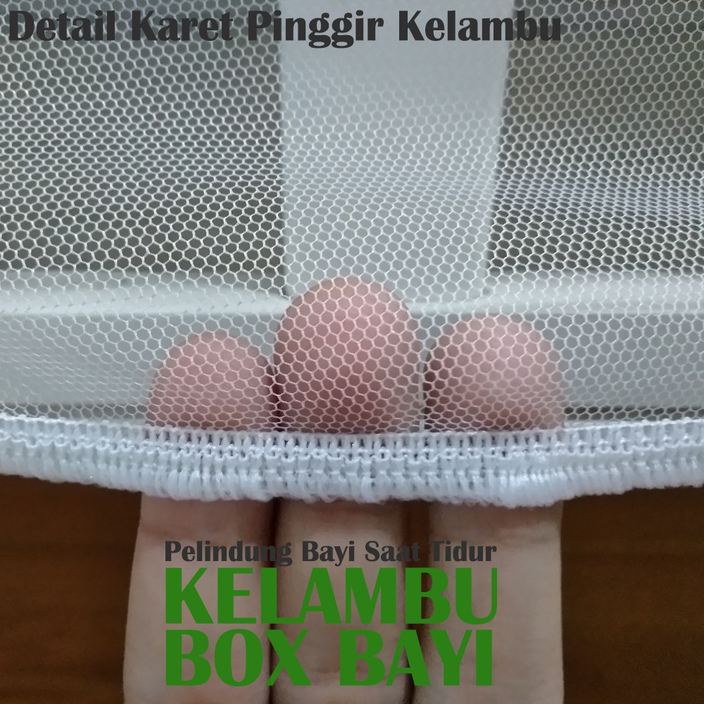 125x70cm KELAMBU BOX bayi segi empat nuna pliko baby does cocolatte sarung anti nyamuk akachan boks