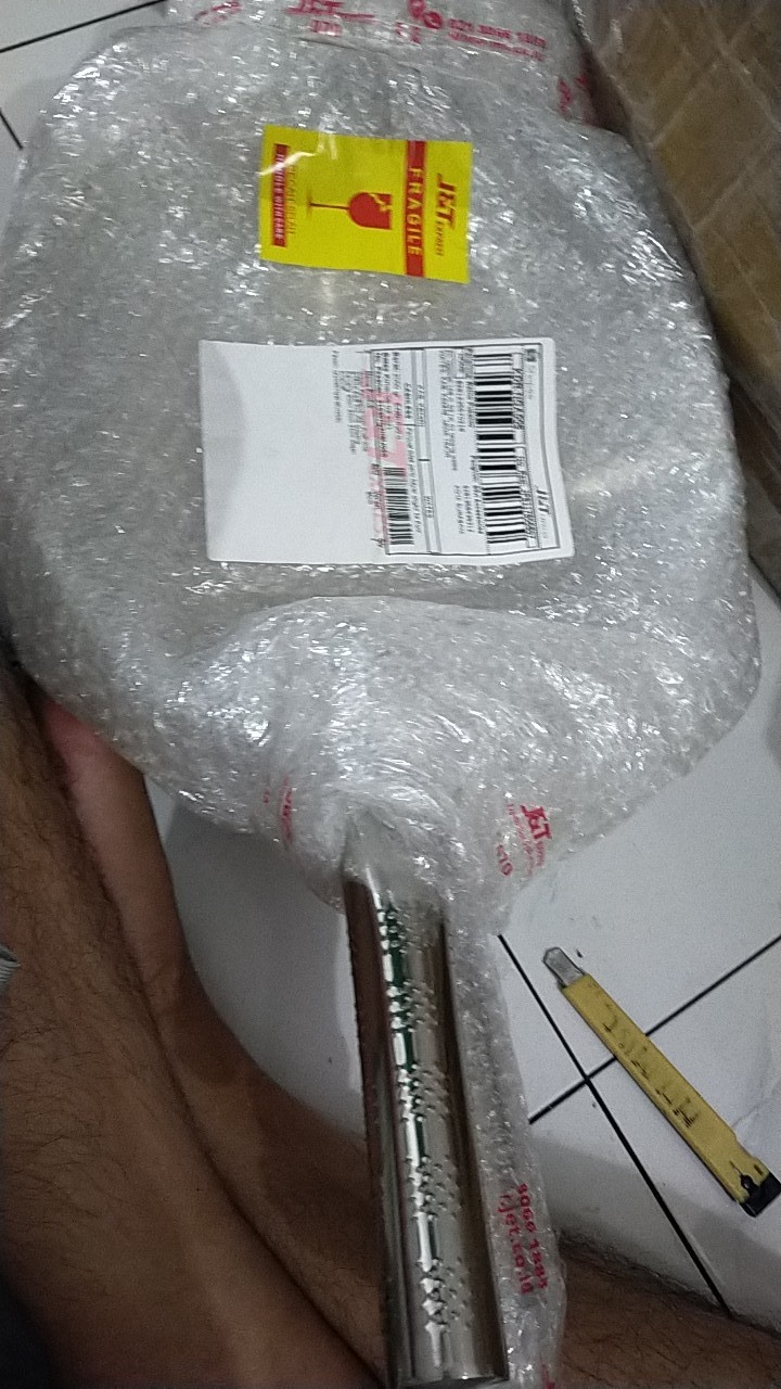 Wajan Penggorengan Kuali Wok Stainless Polos Gagang Panjang 30cm 32cm 34cm Wajan Enamel