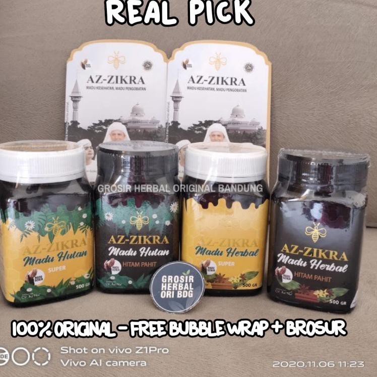 

Promo disini Madu Azzikra Az-Zikra Kemasan Baru 500gr ASLI ( Hutan Herbal Sarang ) Super dan Hitam.,