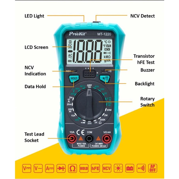 MTMultitester Digital NCV Detect