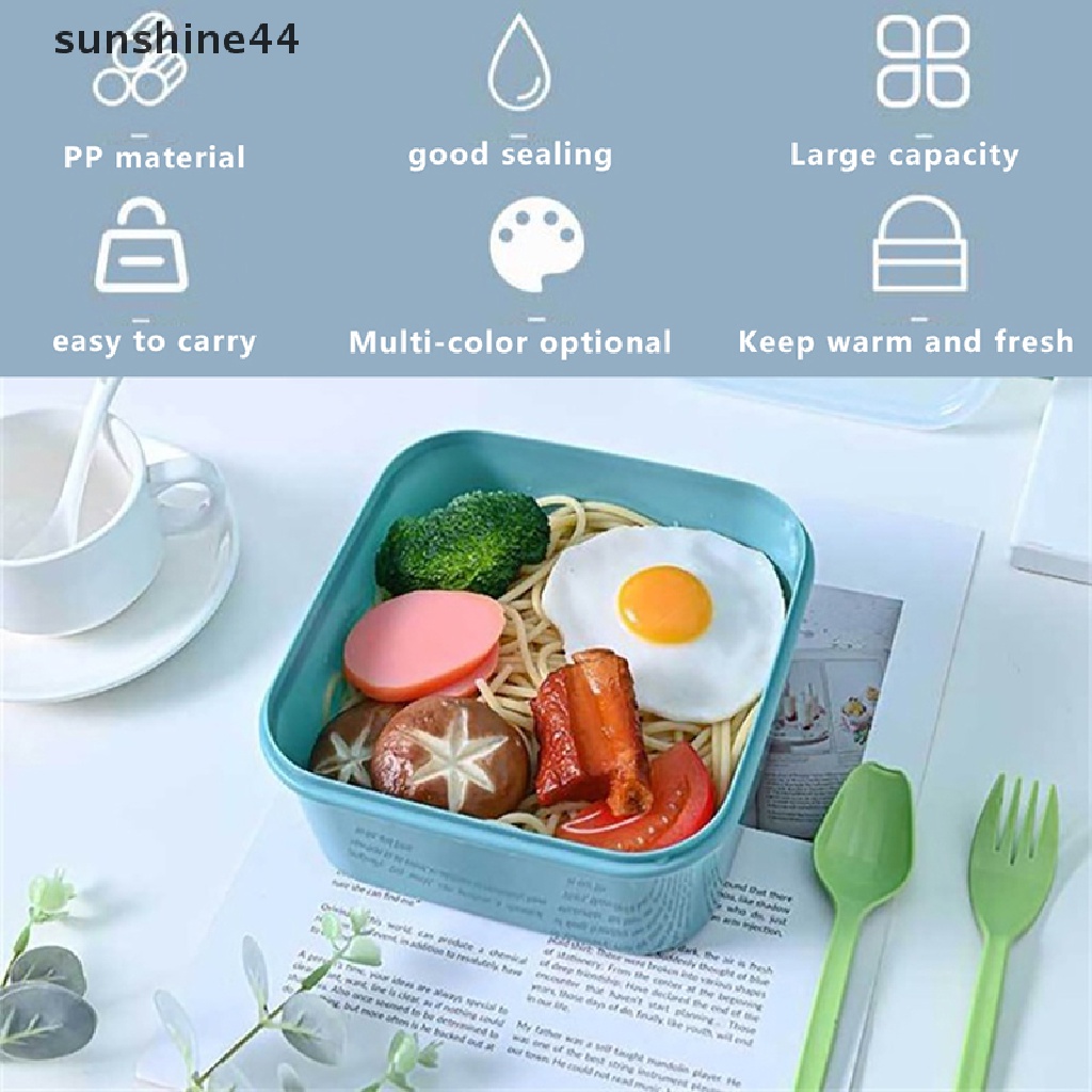 Sunshine Kotak Bekal / Lunch Box Bento Hermetic Microwave Untuk Piknik