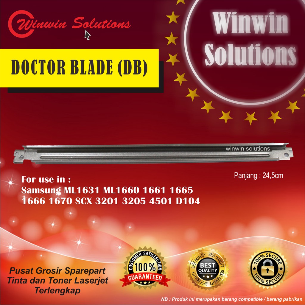 Doctor Blade DB D104 MLTD104 MLT-D104 Samsg ML1630 ML1660 SCX4500 ML 1630 SCX 4500 ML-1660 ML-1661 M