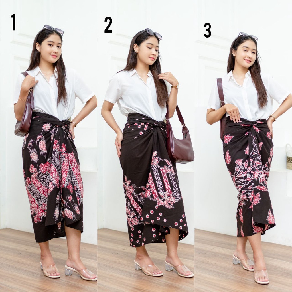 rok lilit batik / rok lilit batik kain lilit murah / lilit batik modern / 2 motif