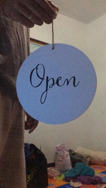 Sign Pintu Toko Open Close