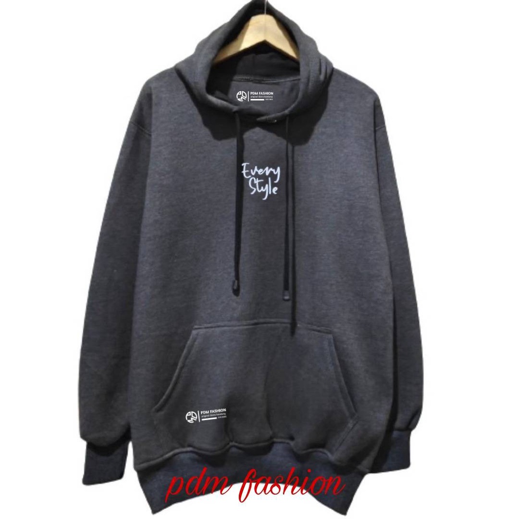 sweater hoodie pria every stel terbaru jaket hodie cowok cewek premium switer hudi laki laki perempuan oversize warna abu tua suiter pria wanita hign quality