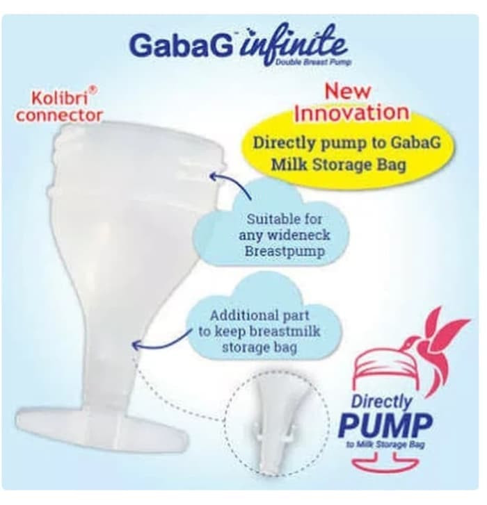 GABAG Kolibri Breast pump Connector Konektor Pompa ASI Kantong ASI