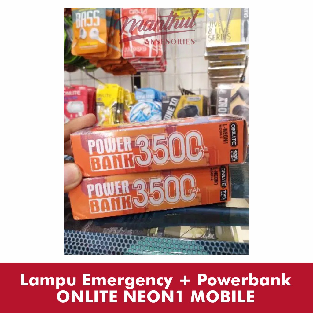 Lampu Emergency + Powerbank ONLITE NEON1 MOBILE