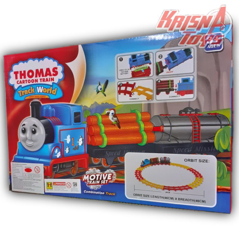 MAINAN ANAK KERETA API THOMAS CARTOON TRAIN SET/TRAIN PLAY SET