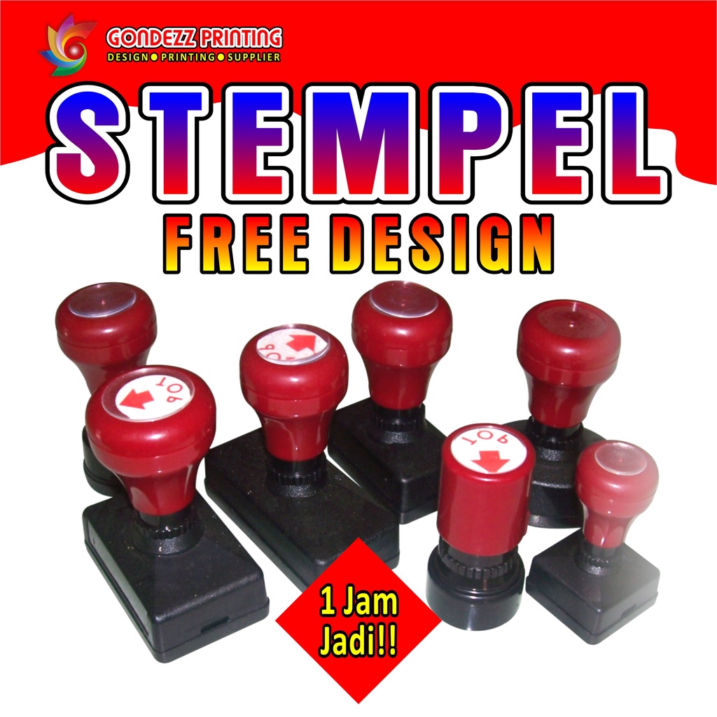 

Stempel Flash Warna | Custom | Colour | Free Design & Murah