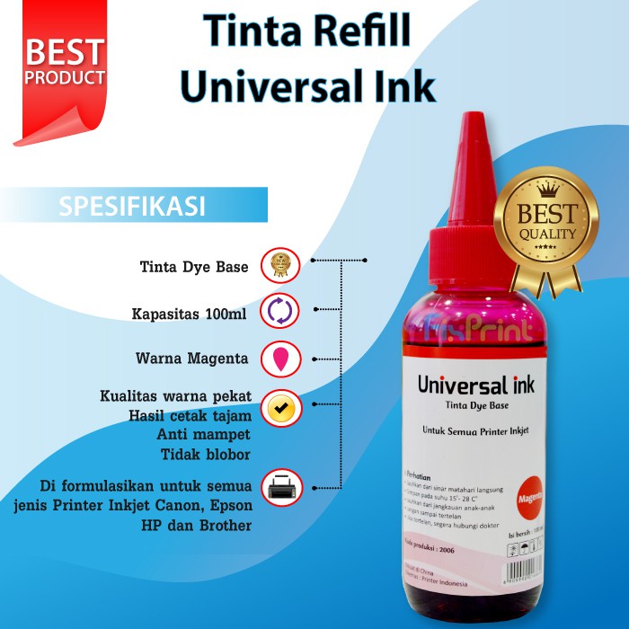 Tinta Isi Ulang 100ml Canon