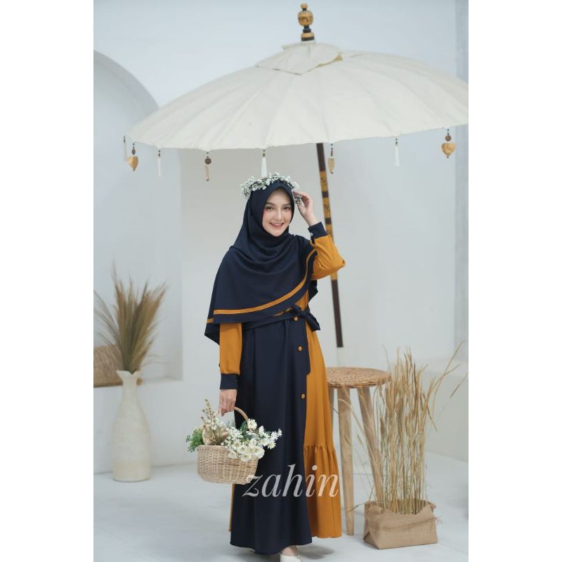 gamis set hijab zahin ori