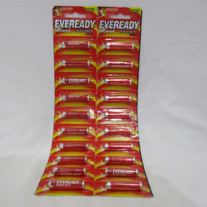 EVEREADY Batere Baterei A3/AAA1 Heavy Duty Super Strong ***