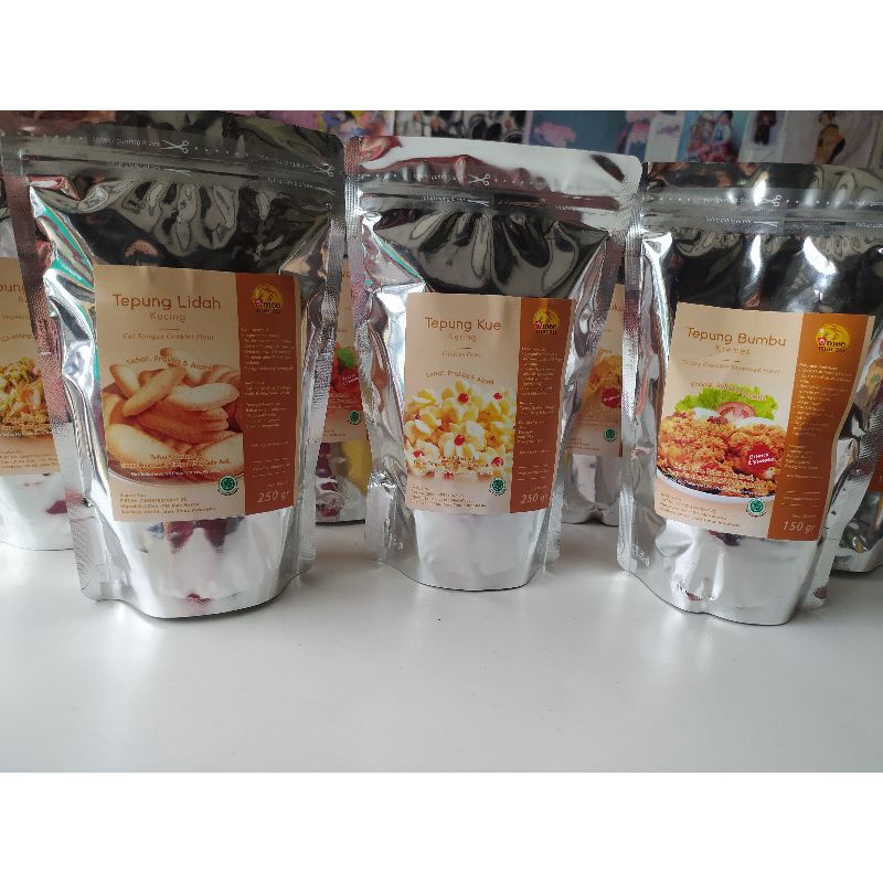 Tepung Kue Kering 250 Gram | Tepung Premix Kue Lebaran | DIY Kue Kering | Tepung Kue Kesukaan Anak | Tepung Sehat Halal Kue Kering | Cookies Flour Dinkes PIRT Sehat Praktis Alami | Tepung Sehat Praktis Anti Gagal Kreasi Kue Cookies
