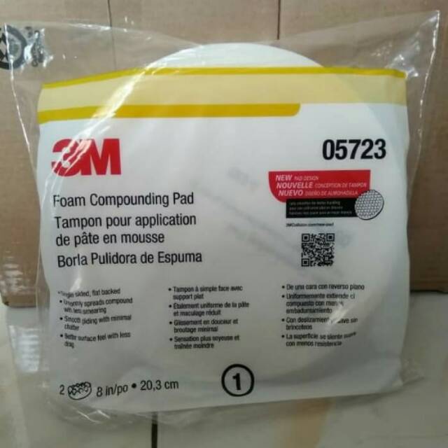 

3M busa poles mobil putih 05723 cofonding pad size 8in×20,5cm