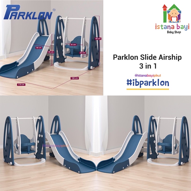 Parklon Fun Slide And Swing 5 in 1 / 3 in 1 / Mainan Perosotan Bayi /Parklon Fun slide Clown