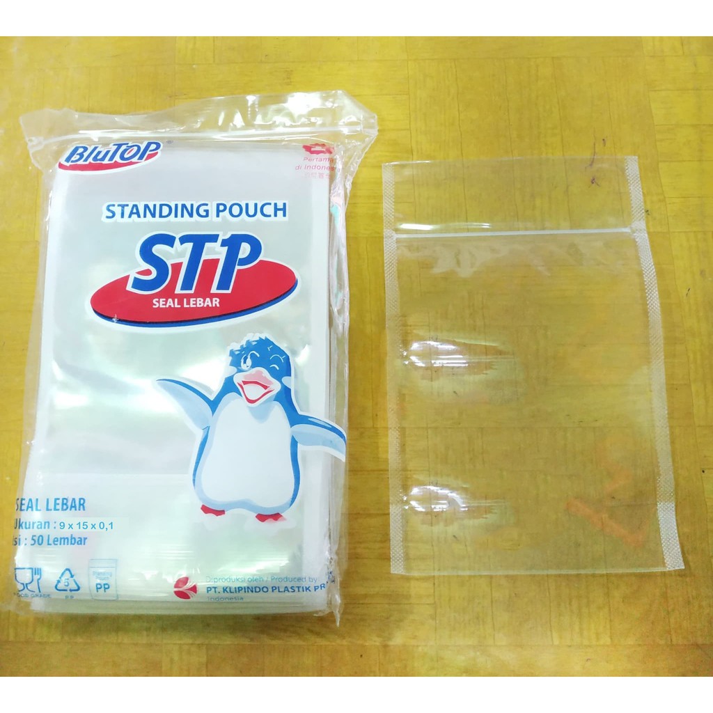 LJ-Plastik Standing Pouch 16X32 Seal Lebar STP (Isi 50 pcs)