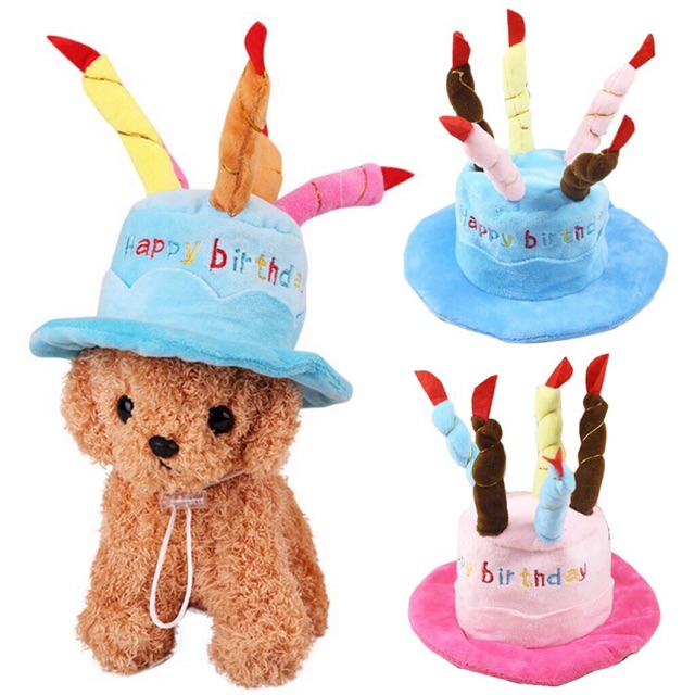 Topi ulang tahun anjing kucing Dog barkday hat topi anjing topi kucing